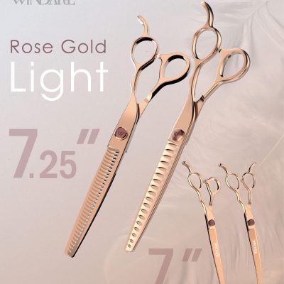 Kéo tỉa răng khít 7.25″ Rose Gold Light