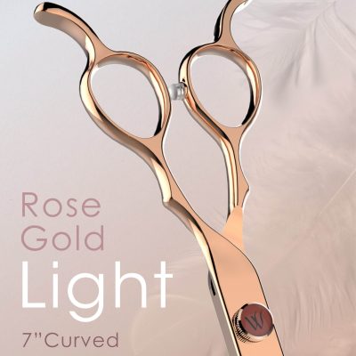 Kéo cong 7″ Rose Gold Light